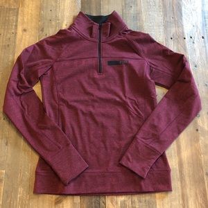 Sporty maroon quarter zip by PINK